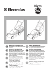 Electrolux 40 cm cordless Operator`s manual