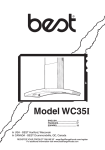 Model WC35I - BEST Range Hoods