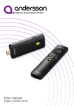 Andersson Android Smart-TV stick User manual