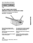 Craftsman 139.536481DM Owner`s manual