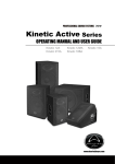 Wharfedale Pro Kinetic 12M User guide
