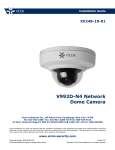 Vicon V992D-N4 Installation guide