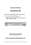 Rosendahl nanoclocks GL Instruction manual