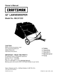 Craftsman 486.241322 Owner`s manual