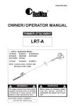 RedMax LRT-A Specifications