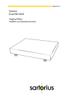 Sartorius CISL3 Operating instructions