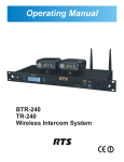 RTS TR-240 Specifications