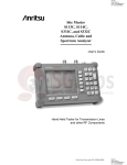 Anritsu S113C User`s guide