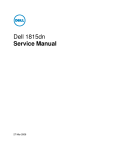 Dell 1815 Mono Laser Service manual