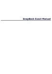 SnapBack Exact Manual