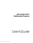 Epson EMP-51 User`s guide