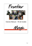 Magic Mobility Frontier Owner`s manual