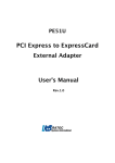 Ratoc Systems PE51U User`s manual