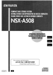 Aiwa NSX-A508 Operating instructions