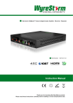 Wyre Storm AMP-001-010 Instruction manual