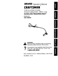 Craftsman 358.798550 Operator`s manual