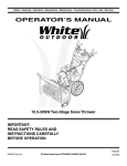 White Outdoor 10.5-30SW Operator`s manual