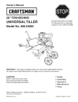 Craftsman 486.24003 Owner`s manual