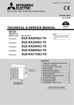 Mitsubishi Electric SUZ-KA25VA3 Service manual