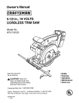 Craftsman 973.113120 Owner`s manual