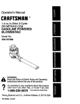 Craftsman 358.797290 Operator`s manual