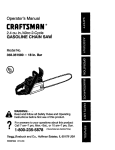 Craftsman 358.351580 Operator`s manual