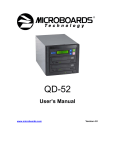 MicroBoards Technology Quic Disc QD-52 User`s manual