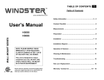 Windster N User`s manual
