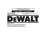 DeWalt DCS391 Instruction manual