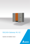 Delta Energy Systems SOLIVIA Gateway M1 G2 Installation manual