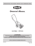 Rover 550 Series Operator`s manual