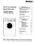 Bosch WFK 2401 Instruction manual