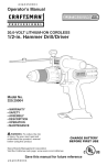 Craftsman 320.29004 Operator`s manual