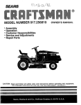 Craftsman 917.256810 Owner`s manual