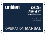 Uniden GNS8360 Owner`s manual