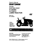 Craftsman 917.270921 Owner`s manual