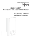 Main MULTIPOINT FF Operating instructions