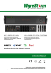 Wyrestorm MX-0808-HDBT Instruction manual