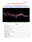 Image taking with a CCD camera - Department of Physics and