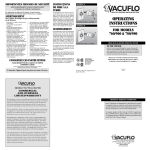 Vacuflo TRUE CYCLONIC 960 Owner`s manual