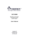 Versitron SG71660M User`s manual