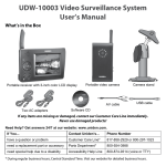 Uniden UBW2101 User`s manual