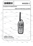 Uniden MHS050 Owner`s manual