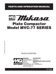 MULTIQUIP MVC-70H Specifications