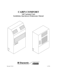 Dometic CABIN COMFORT Operating instructions