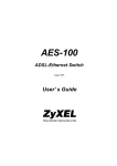 ZyXEL Communications AES-100 User`s guide