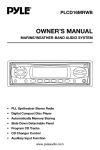 PYLE Audio PLCD16MRWB Owner`s manual