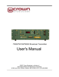 Crown CM-150 User`s manual