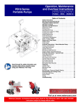 Waterous PB18 Series Operating instructions