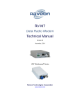 Raveon RV-M7 Specifications